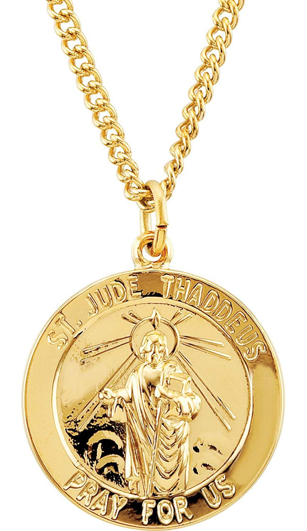 Gold Filled Saint Christopher Medallion Pendant Necklace | The Essential  Jewels | Wolf & Badger