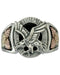 Mens Oxidized Sterling Silver Eagle, 12k Green Gold, 12k Rose Gold, Onyx Ring, Sizes 9, 9.5, 10, 10.5, 11, 11.5,