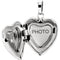 14k White Gold Diamond Heart Locket