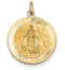 14k Yellow Gold St. Martha Medal Pendant (27X19MM)