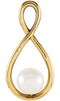 White Freshwater Cultured Pearl Pendant, 14k Yellow Gold (5.5-6MM)