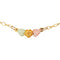 Petite Rose Flower Anklet Bracelet, 10k Yellow Gold, 12k Green and Rose Gold Black Hills Gold Motif