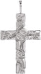 Nugget Cross Sterling Silver Pendant (27X18 MM)