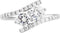 The Men's Jewelry Store (for HER) Present and Future CZ Bypass Rhodium Plated Sterling Silver Ring