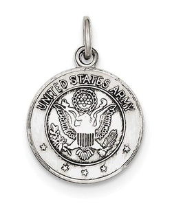 Sterling Silver US Army Medal (23X18MM)