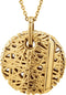 Diamond Nest Circle 14k Yellow Gold Pendant Necklace, 18" (.06 Cttw)