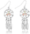 Ave 369 Dream Catcher Earrings, Sterling Silver, 12k Green and Rose Gold Black Hills Gold Motif