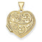 14k Yellow Gold "Love you always" Heart Locket