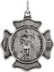 Sterling Silver St. Florian Pendant (25.25 MM)