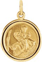 14k Yellow Gold St. Christopher Medal (16 MM)