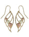 Angel Wing Earrings, 10k Yellow Gold, 12k Green and Rose Gold Black Hills Gold Motif