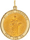 14k Yellow Gold Round St. Jude Thaddeus Medal (25MM)