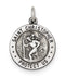 Sterling Silver St. Christopher US Coast Guard Medal (25X20MM)