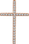 Diamond Latin Cross Pendant, 14k Yellow Gold (.5 Ctw, H+ Color, I1 Clarity)