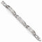 Men's Mediterranean Collection Gray Titanium Sterling Silver Bracelet, 8" (13MM)