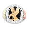 Men's 10k Yellow Gold Eagle and Onyx Ring, Sterling Silver, 12k Green and Rose Gold Black Hills Gold Motif, Size 7.25