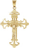 Fleury Crucifix 14k Yellow Gold Pendant (29X21.5MM)