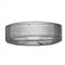 Satin Finish Grooved 6mm Comfort Fit 14k White Gold Band