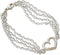 Four Chain with Heart Bracelet, Sterling Silver, 12k Green and Rose Gold Black Hills Gold Motif, 6.75"