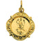 14k Yellow Gold St. Raphael Medal (12.14x12.09MM)