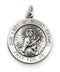 Sterling Silver Antiqued Our Lady Of Mount Carmel Medal (24X18MM)