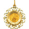 14k Yellow Gold St. Francis of Assisi Medal (18.5 MM)