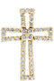 Diamond Cross 14k Yellow Gold Pendant