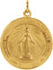 14k Yellow Gold Miraculous Medal (14.75 MM)