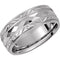 Sterling Silver Diamond-Cut 6mm Comfort-Fit Milgrain Band