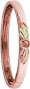 Ave 369 10k Rose Gold Rosebud Stackable Ring, 12k Rose and Green Gold Black Hills Gold