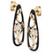 Ave 369 Antique Diamond-Cut Post Earrings, 10k Yellow Gold, 12k Green and Rose Gold Black Hills Gold Motif