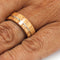 Oak Wood Overlay 8mm Comfort-Fit Titanium Wedding Band