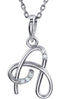 5-Stone Diamond Letter 'A' Initial 14k White Gold Pendant Necklace, 18" (.03 Cttw, GH, I1)