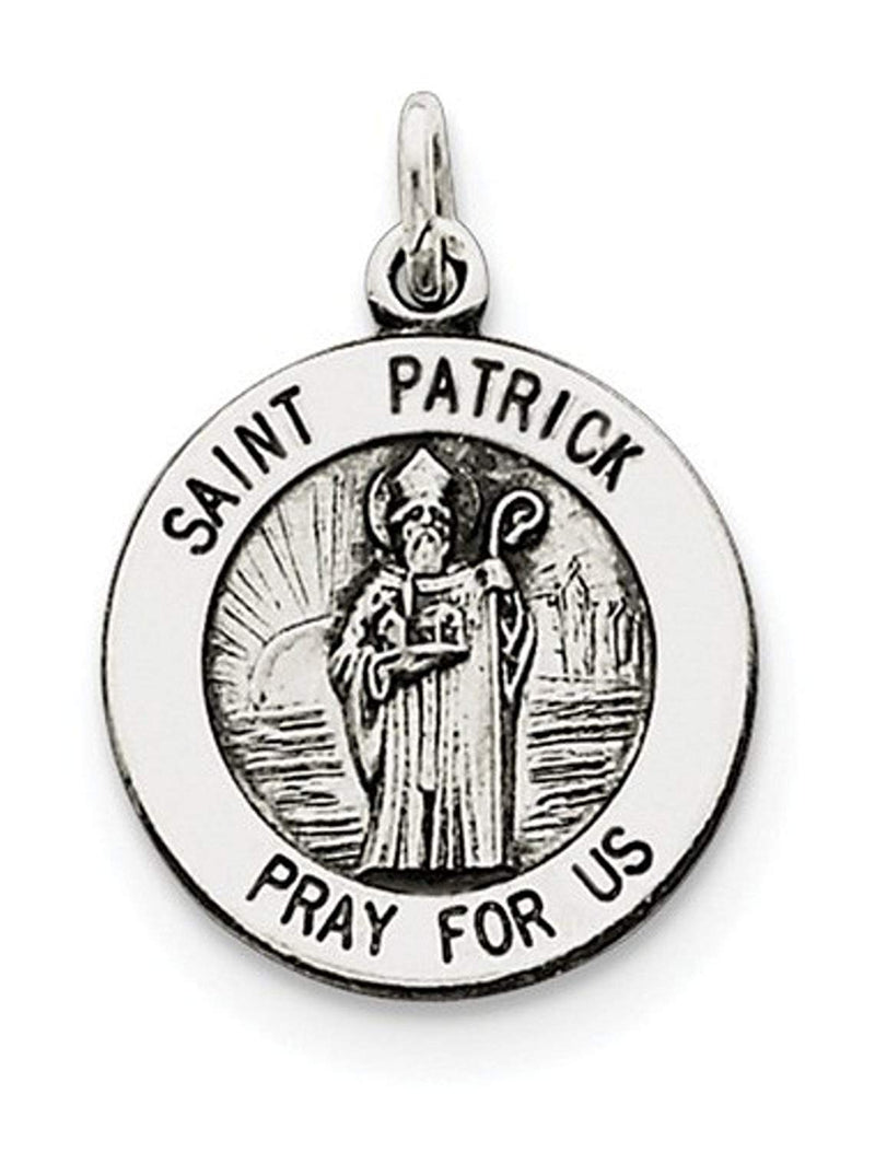 Sterling Silver St. Patrick Medal (20X15MM)