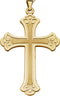 Men's 14k Yellow Gold Cross Pendant