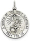 Sterling Silver Queen of the Holy Scapular Medal (35X25MM)