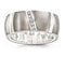 Rapture Collection Gray Titanium, Argentium Sterling Silver Five-Stone Diamond 10mm Band (.10 Ct, G-I, I1)