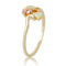 Dakota Rose Ring, 10k Yellow Gold, 12k Green Gold, 12k Rose Gold Black Hills Gold Motif, Size 7