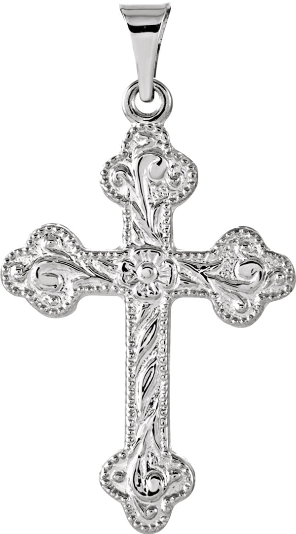 Platinum Botonee Cross Pendant (23.50X17MM)