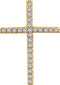 Diamond Latin Cross Pendant, 14k Yellow Gold (.25 Ctw, H+ Color, I1 Clarity)