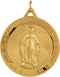 14k Yellow Gold Miraculous Medal (14.75 MM)