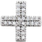 Diamond Greek Cross 14k White Gold Pendant (.07 Ctw, G-H Color, I1 Clarity)