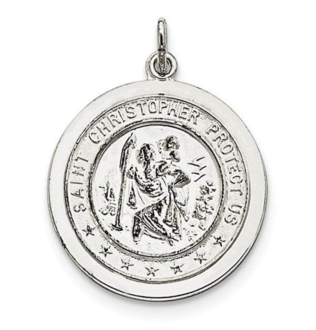 Sterling Silver St. Christopher Medal (30X25MM)