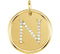 Diamond Initial "N" Pendant, 14k Yellow Gold (0.1 Ctw, Color GH, Clarity I1)