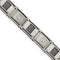 Men's Polished and Brushed Stainless Steel Cable and Screw Bracelet, 8.25"