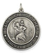 Sterling Silver St. Christopher Medal (41X31MM)