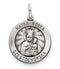 Sterling Silver Antiqued Matka Boska Medal (25X18MM)