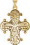 Men's Congo Cross 14k Yellow Gold Pendant