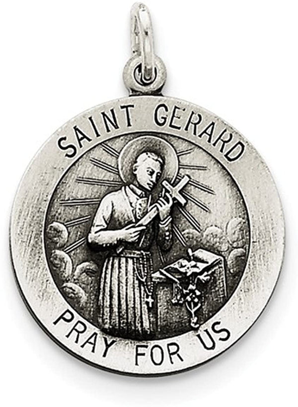 Sterling Silver St. Gerard Medal (30X22MM)