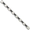 Men's Stainless Steel, Black IP Link Bracelet, 8.25 Inches